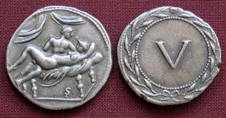 Illustration for article titled Ancient Roman coins depict sundry sexual acts, but what were they for?